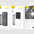10,000mAh Power Bank – 4 in 1 Display Compatible with iPhone 16/15 Series & Samsung Devices