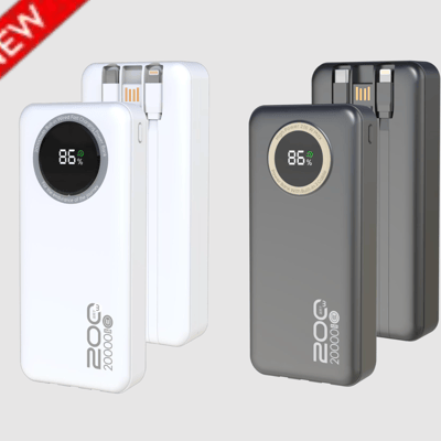 20,000mAh Power Bank Compatible with iPhone 16/15 Series & Samsung Devices