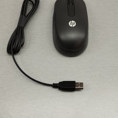 New HP mouse black USB