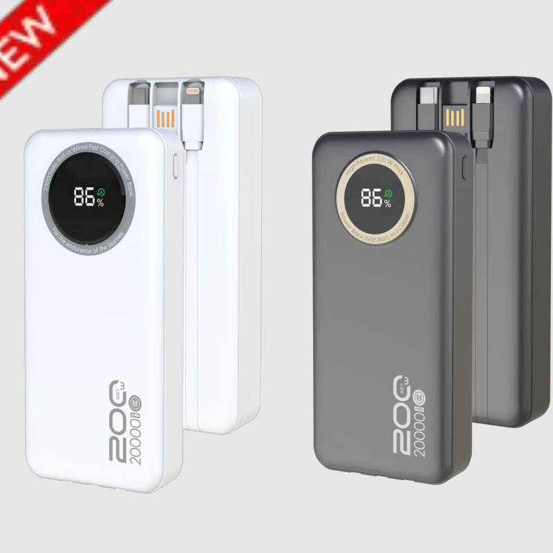 20,000mAh Power Bank Compatible with iPhone 16/15 Series & Samsung Devices
