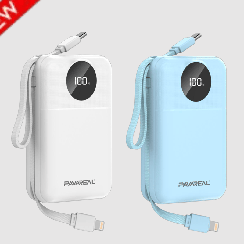 20,000mAh Power Bank "Mini" Compatible with iPhone 16/15 Series & Samsung Devices