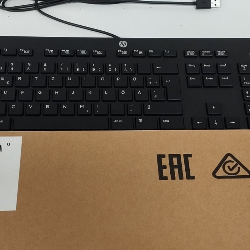 New HP keyboard black QWERTZ - USB