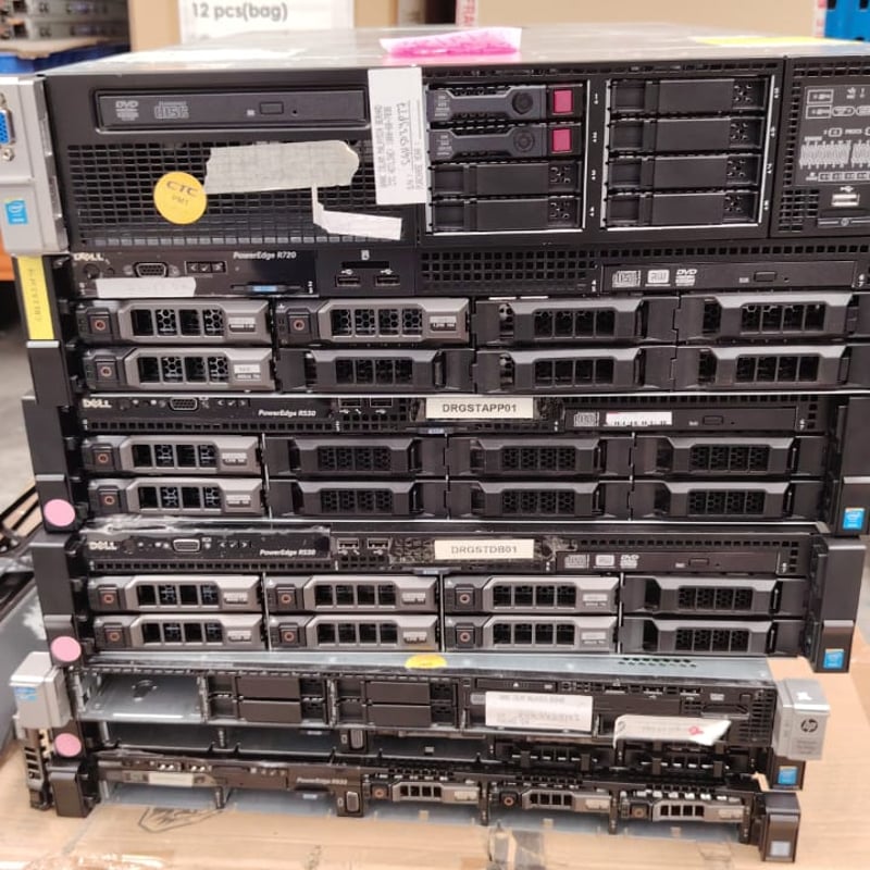 Used HP, Dell & IBM Servers in Working Condition